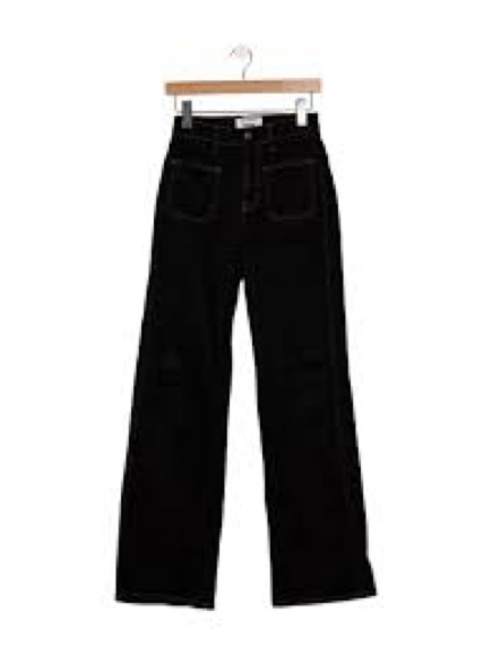 Reformation Black High-Rise Wide Leg Jeans - Picture 4 of 5